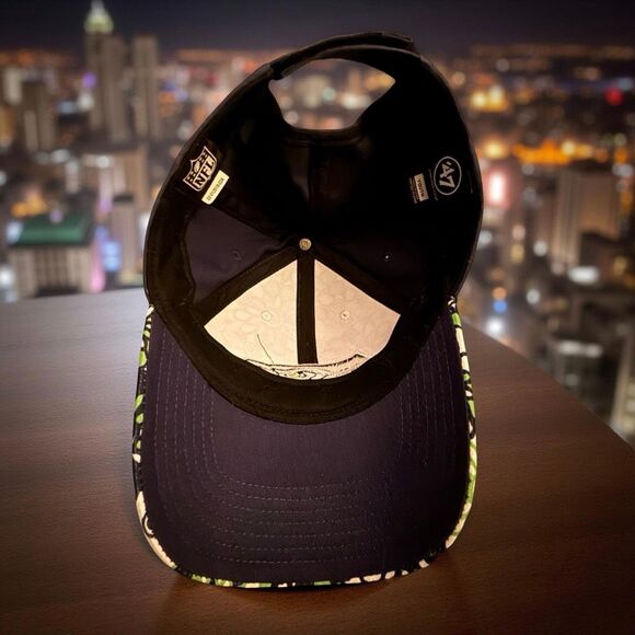 Youth Seattle Seahawks Pattern StrapBack Baseball Cap '47 Brand - Picture 6 of 8